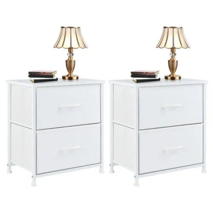 Set of 2 Fabric Drawer Cabinets