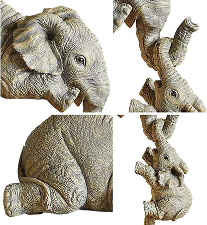 Elephant Family Desktop Ornament Set